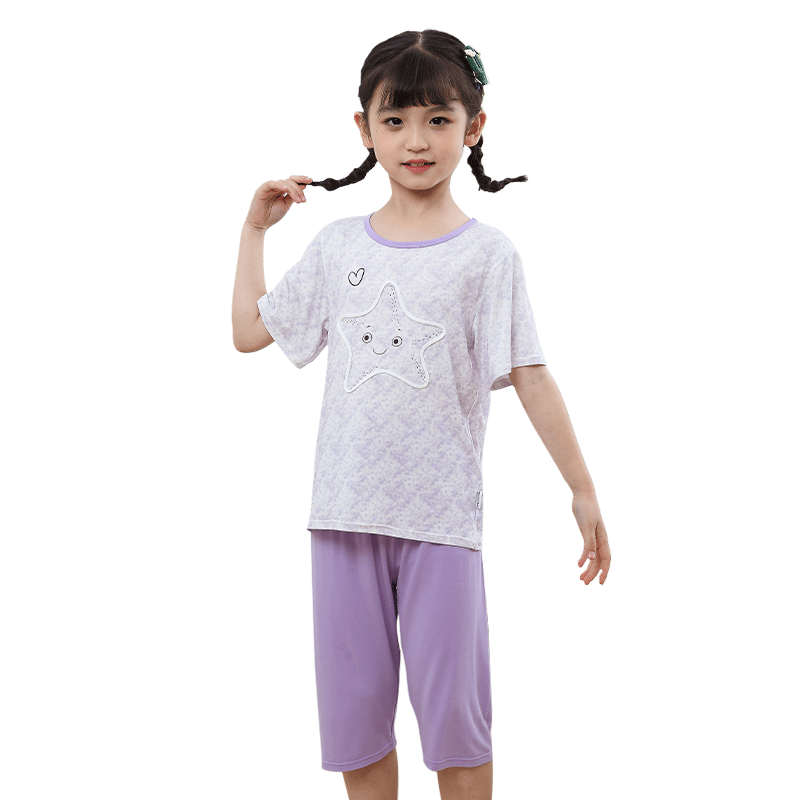 妈咪印象夏季女童短袖两件套