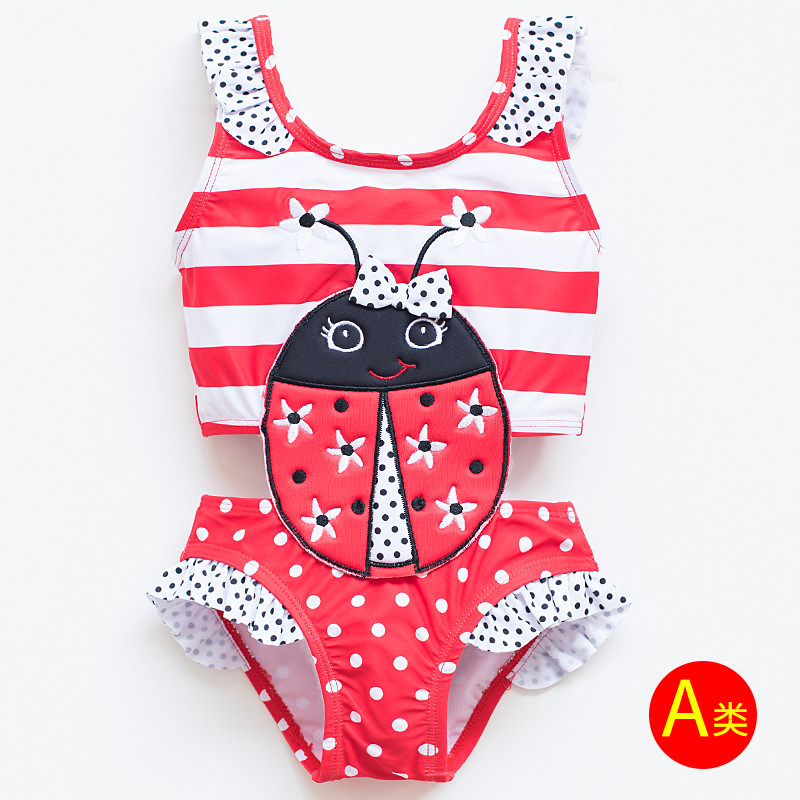 儿童泳衣女婴儿泳衣1-3岁4连体女童可爱宝宝游泳衣小女孩波点泳装在类目 运动/瑜伽/健身/球迷用品, 游泳, 儿童泳衣/裤中 - 来自Buy2taobao.com提供专业的淘宝代购服务