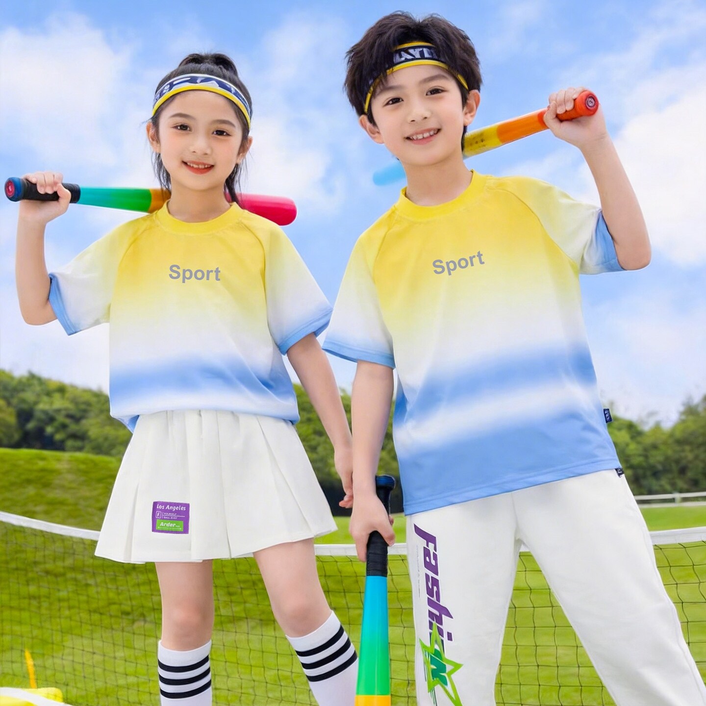 多巴胺儿童演出服班服啦啦队亲子装运动会大班潮服表演服装男童