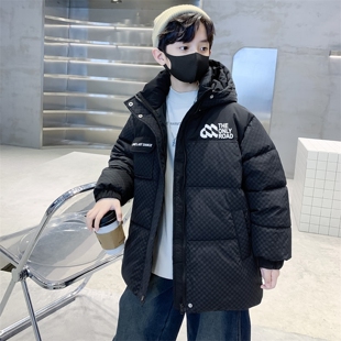 男童棉衣潮牌秋装加绒中大款帅气上衣保暖衣服新款男童外套棉服