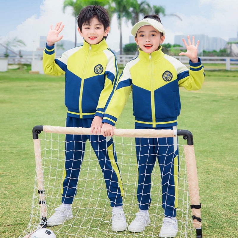 英伦风校服表演服运动服长袖两件套小学生校服幼师幼儿园园服女孩