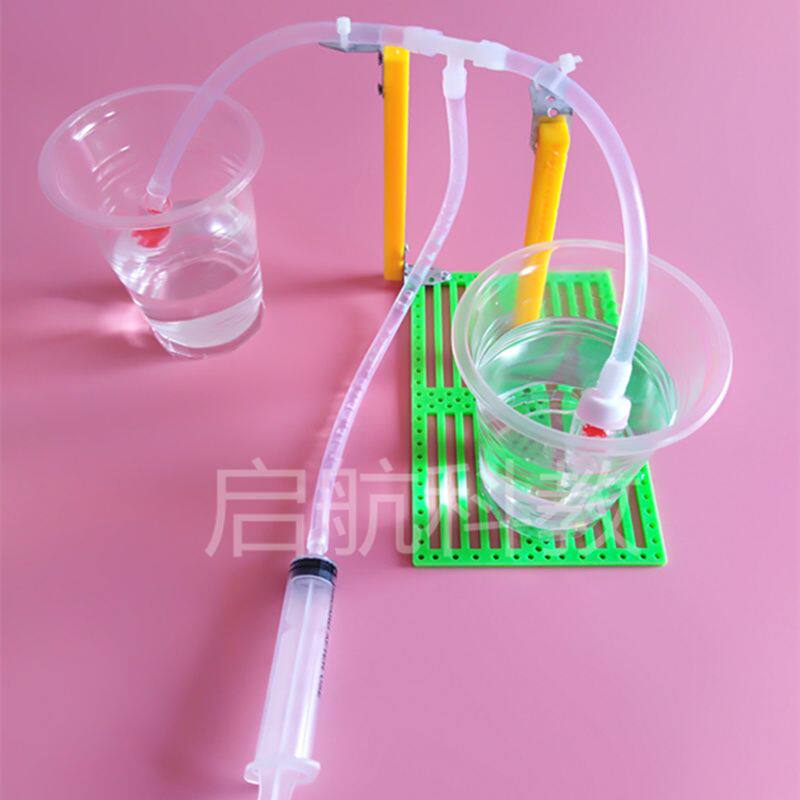 活塞式抽水机材料diy科技小制作创意小发明手动活塞式抽水机水泵