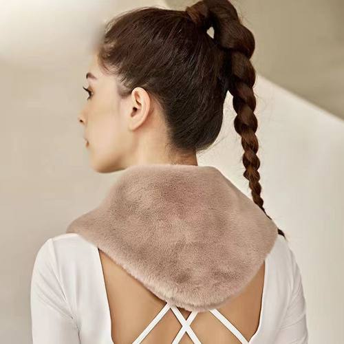 颈椎专用围巾四季护颈保暖颈椎围脖套睡觉小坎肩披肩自发热双层男