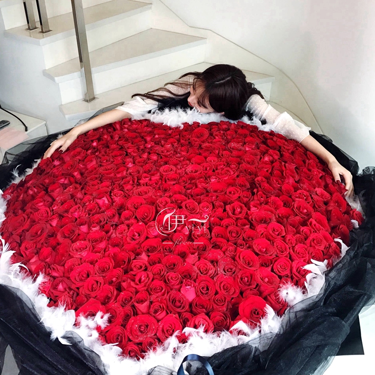 999朵红玫瑰鲜花贵阳北京上海广州深圳杭州女友求婚表白同城送花