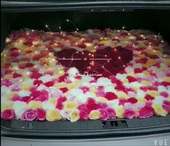 汽车后备箱惊喜求婚鲜花生日玫瑰南昌花店车尾鲜花同城速递混色花