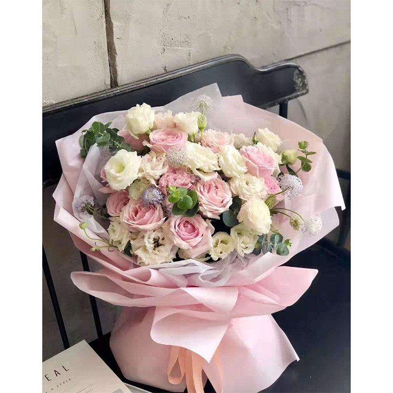 天津同城绣球花束生日母亲节玫瑰