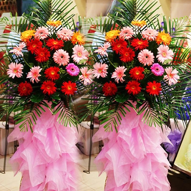 广州开业花篮同城速递混搭鲜花开张乔迁庆典商务全国花店配送花篮