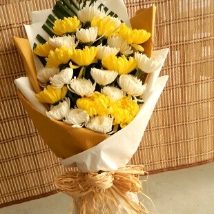 清明节扫墓用花丧事祭奠用花菊花花束花圈沈阳长春鲜花店同城送花