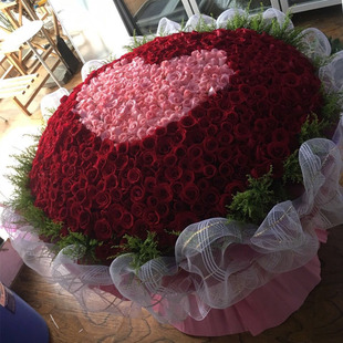 西安鲜花花店同城速递520枝999枝超大玫瑰花束求婚生日表白送花