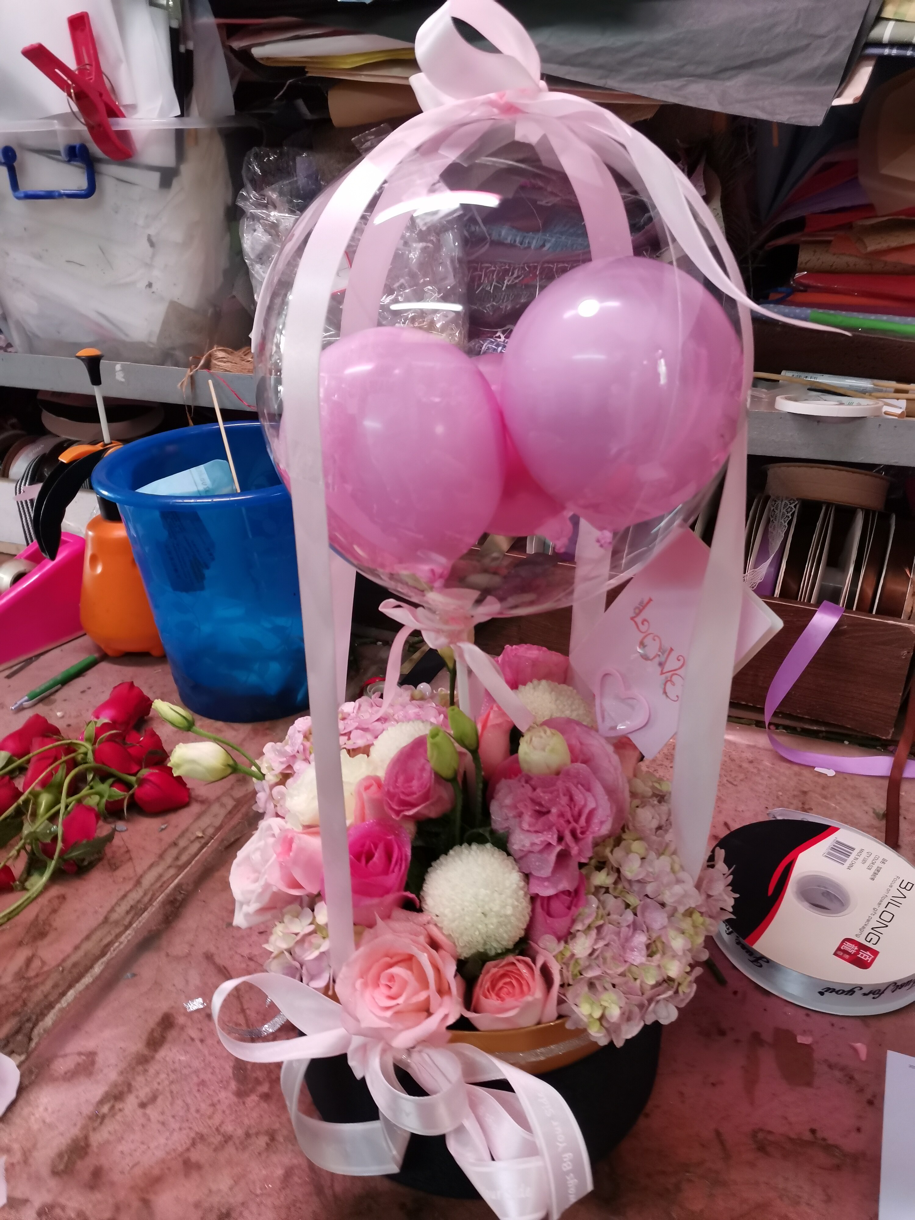 抖音网红气球鲜花礼盒大连沈阳鲜花店沙河口西岗中山高新情人节