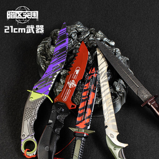 暗区突围游戏周边21CM全金属玩具兵器手办胜利军刀工艺品摆件模型