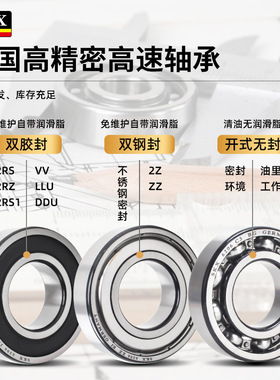 德国SKX高速轴承 6308 6309 6310 6311 6312 6313 6314 6315 M 2Z