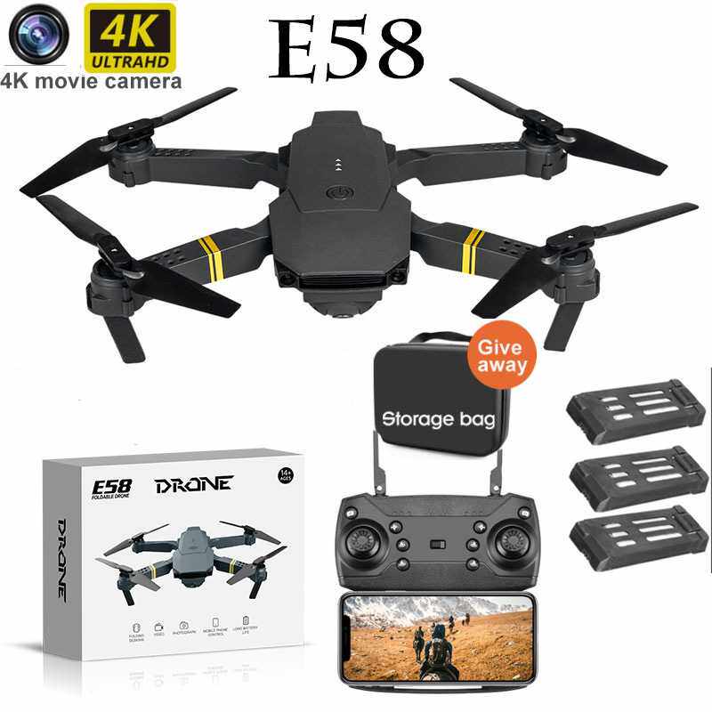 E58折叠飞行器无人机高清4K航拍机998遥控飞机玩具四轴飞行器