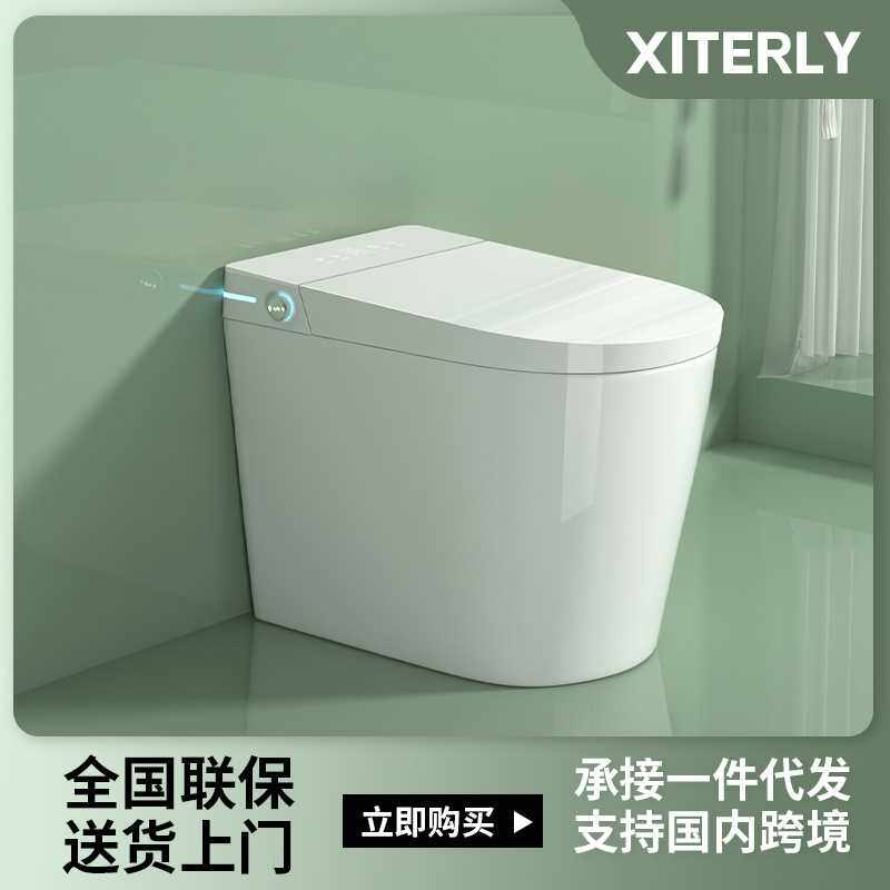 马桶无水压限制AI语音遥控即热电动一体多功能坐便器智能控制水箱