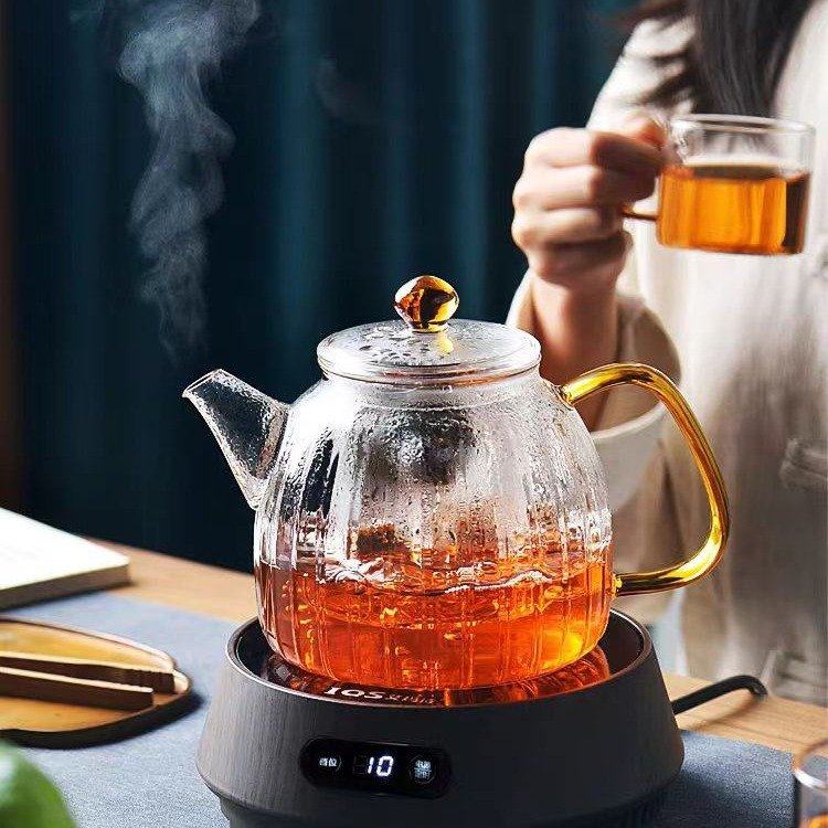 加厚带把茶壶泡茶套装家用电陶炉煮茶器耐高温红花茶壶玻璃泡茶具,餐饮具,煮茶炉,淘宝优惠券,粉丝福利购,淘宝优惠卷