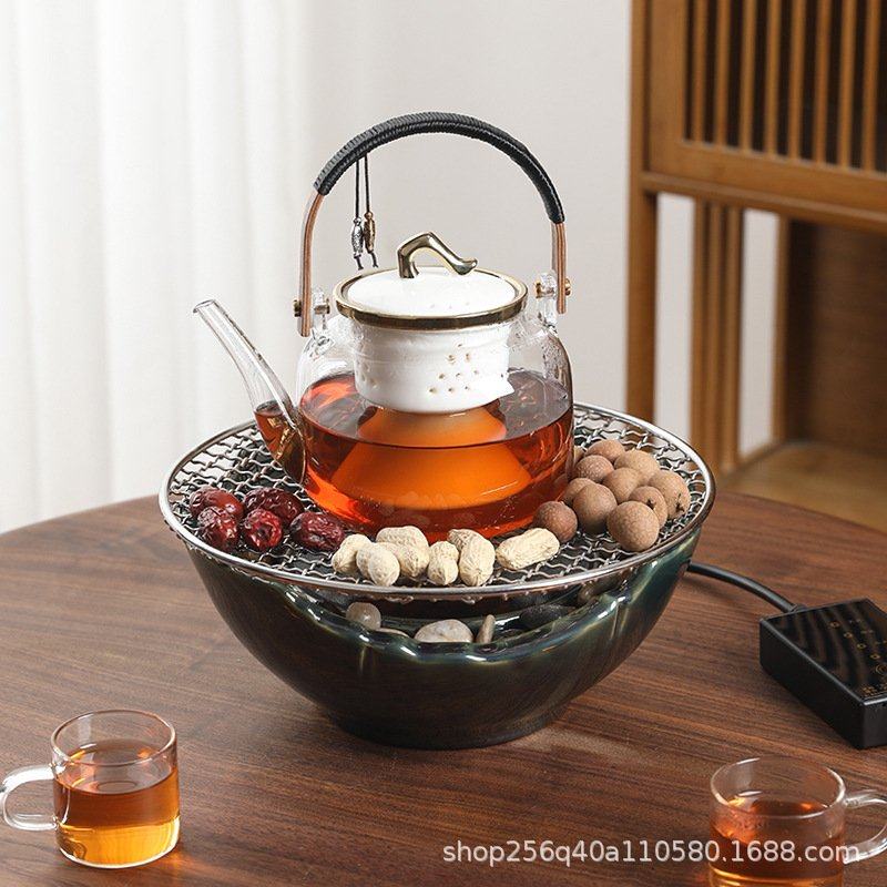 陶瓷电陶炉家用围炉煮茶器功夫茶具玻璃泡茶器专用静音烧水壶小型,餐饮具,煮茶炉,淘宝优惠券,粉丝福利购,淘宝优惠卷