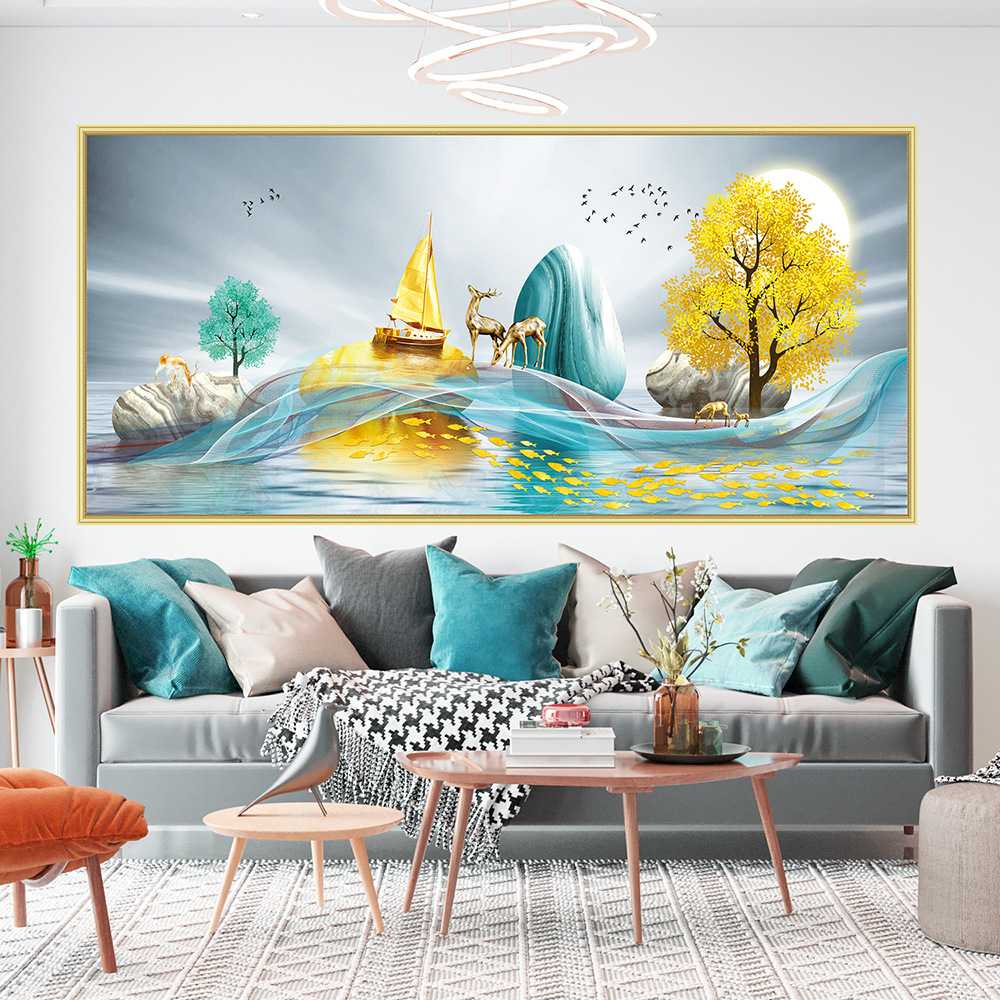 入户门玄关画店管家代发自粘画房门过道楼梯绿植花卉壁画墙贴画