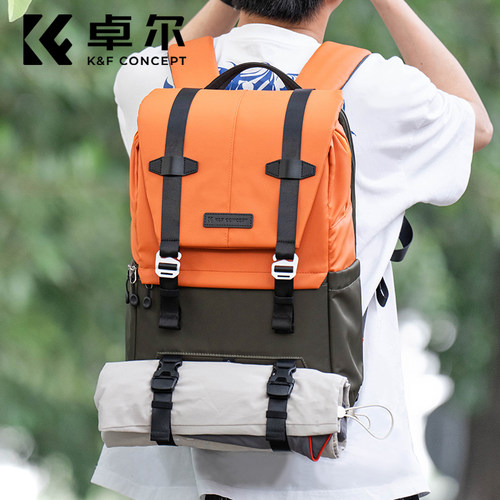 KFCONCEPT卓尔双肩相机包摄影包专业多功能数码大容量户外旅行便携相机背包男女适用单反佳能r50富士微单收纳