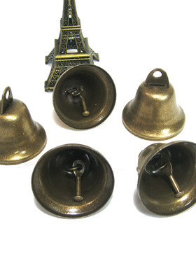 会销礼品38mm铃铛创意家居木质工艺品喇叭铃铛圣诞装饰挂件铃铛