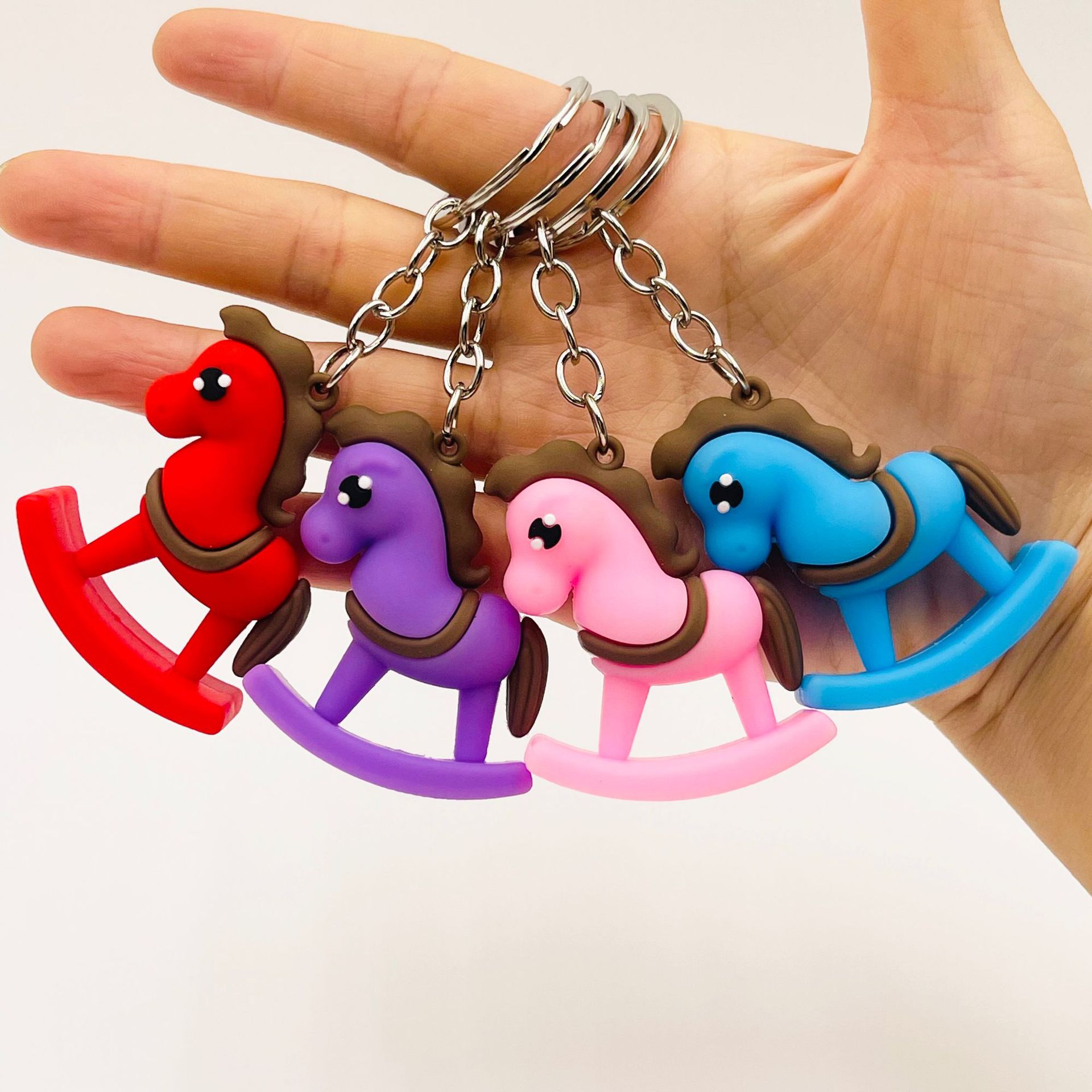 2026新款小马钥匙扣生肖马年钥匙链木马包包挂件活动礼品直销