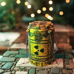 微型核反应堆灯笼摆件手提小夜灯氛围灯核能家用饰品