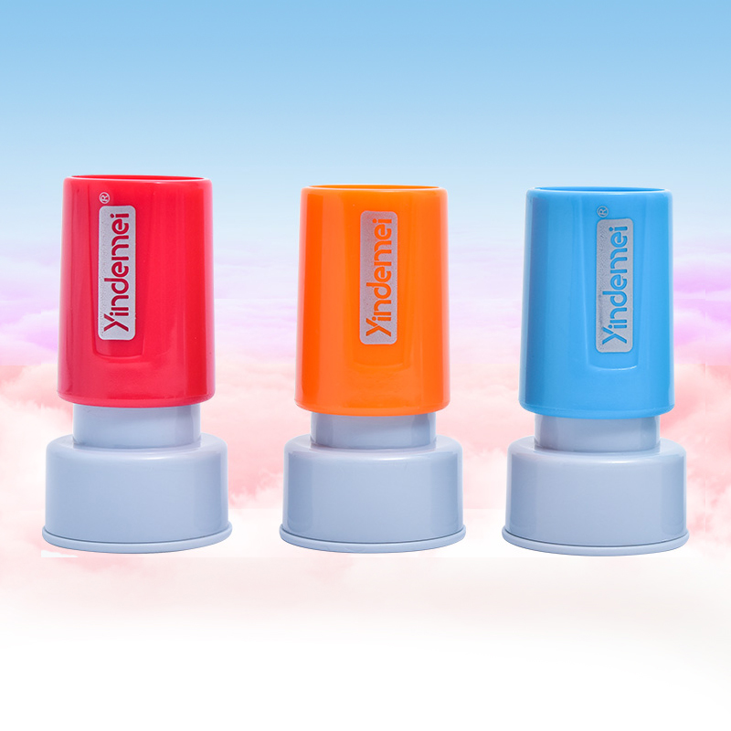 便携式光敏小圆章定制姓名章定做卡通图章香港紫章刻制QC检验数字