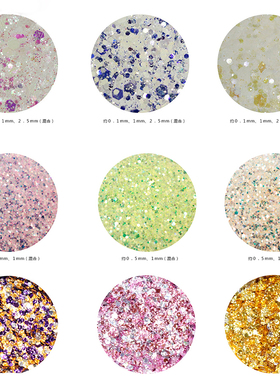 【特卖】日本MATIERE指甲闪粉亮片超闪美甲饰品高光金箔纸玻璃纸