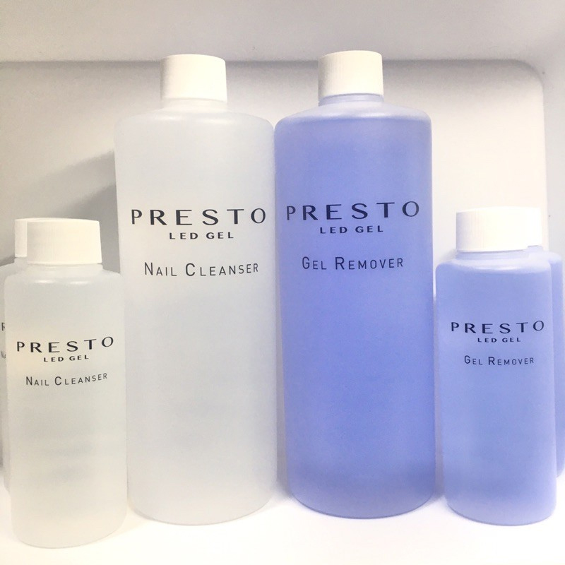 日本进口Presto卸甲水清洁液洗甲液擦拭浮胶不伤美甲甲店专用