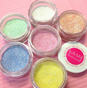 【特卖】日本SunshineBabe美甲闪粉砂糖粉糖果彩虹粉指甲饰品
