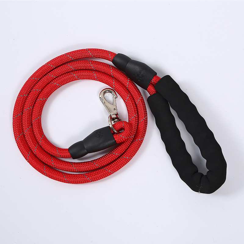 工作犬拉布拉多二哈用胸背带宠物牵引带 中小型犬反光EVA牵引绳