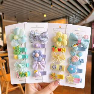 新品 新款韩版儿童发夹发饰蝴蝶结发卡婴幼儿宝宝发量少不伤发发