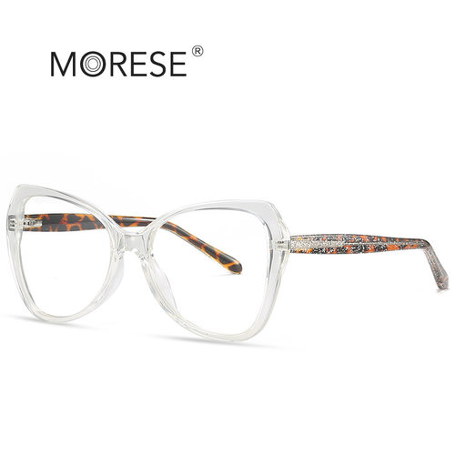 新款 2020防蓝光平光镜欧美女士TR90眼镜框CP弹簧插针镜腿2011眼