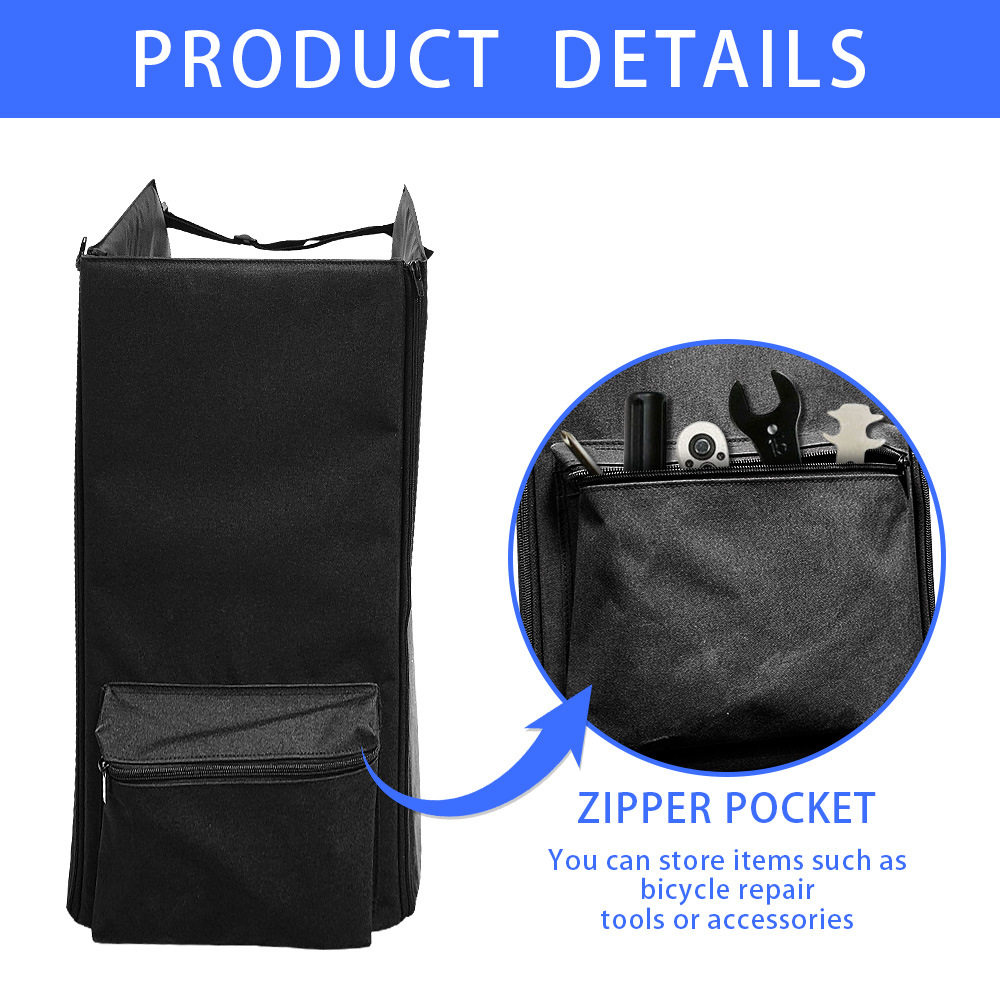 优选热销折叠自行车收纳箱汽车后备箱收纳盒车载储物防水bike sto