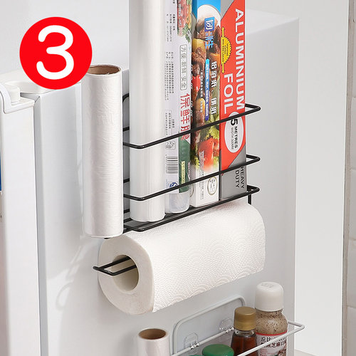 厨房免打孔冰箱侧壁挂纸巾架