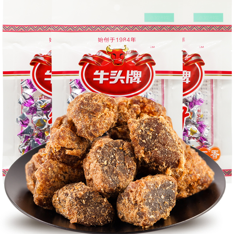 贵州年货特产 牛头牌牛肉粒 五香麻辣牛肉干独立包装零食小吃特色