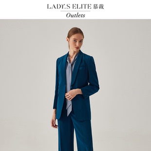 慕裁 2025新款长袖上衣女春装西装休闲通勤气质套装