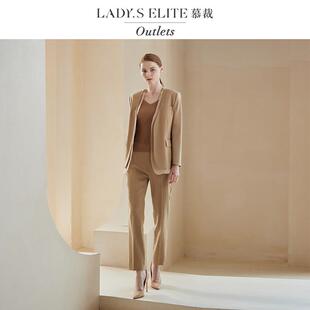 慕裁 羊毛西装外套女25新款轻奢通勤风职业西服套装