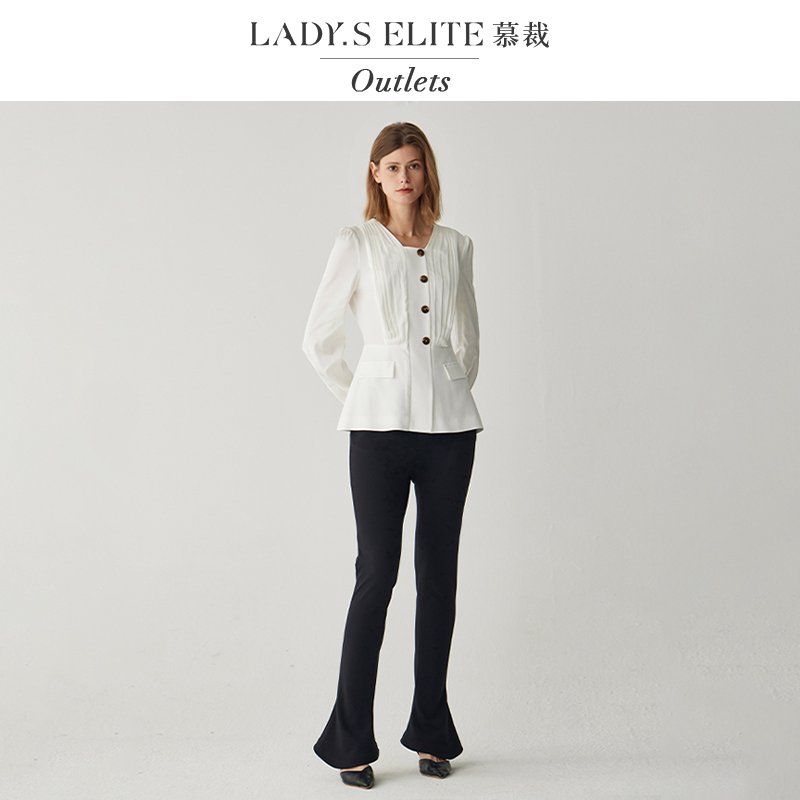 慕裁2025新款法式复古气质收腰显瘦西装裤女高级感小众设计感