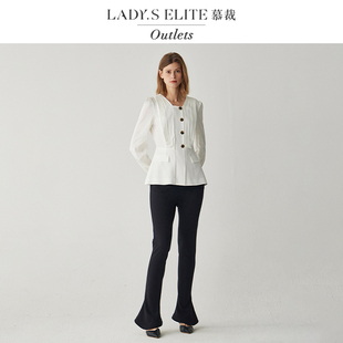 慕裁2025新款法式复古气质收腰显瘦西装裤女高级感小众设计感