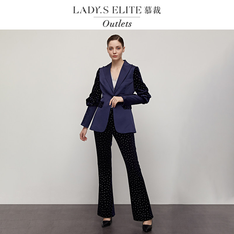慕裁 2025春季新款黑色西装外套女2025新款修身显瘦西服