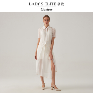 慕裁2025年夏季新款高级时装套装短袖气质上衣半身裙设计感两件套