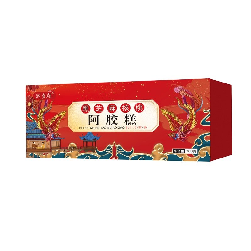 润童颜阿胶糕即食山东东阿正品女士气血阿胶固元膏方糕补500g