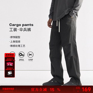 男夏季 宽松休闲裤 户外直筒裤 REDCHARCOAL美式 裤 伞兵裤 男士 子 工装