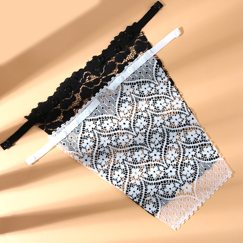 防走光神器暗扣一片式抹胸内衣胸贴可拆卸免缝黑色白色扣子小按扣