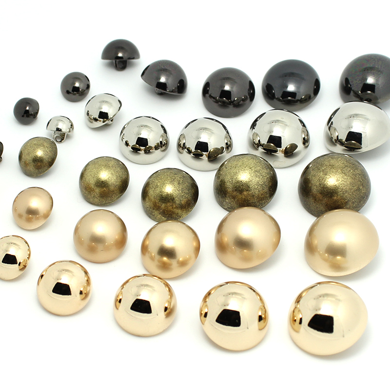 球面圆形金属纽扣蘑菇大衣外套