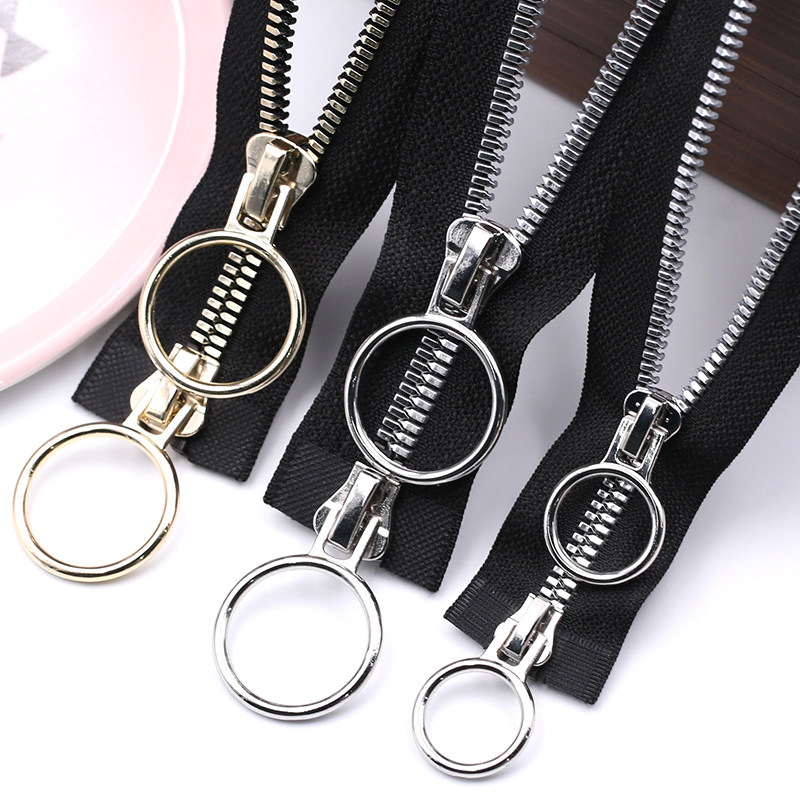 8号圆环拉链双头羽绒服拉锁配件