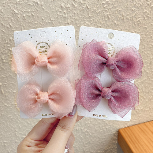 可爱发卡蝴蝶结公主女宝宝