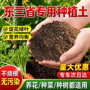 东三省营养土种菜种树养花通用型100斤种菜专用种花土种植土有机