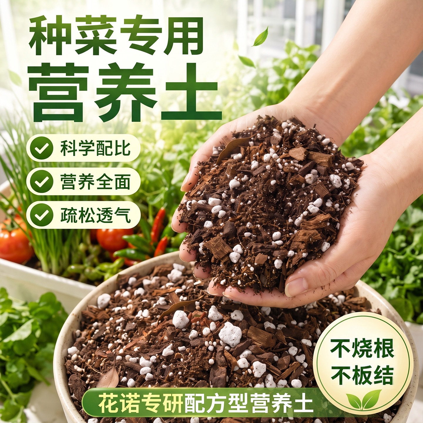 营养土种菜专用土阳台家用蔬菜有机土壤育苗土盆栽果蔬种植泥炭土