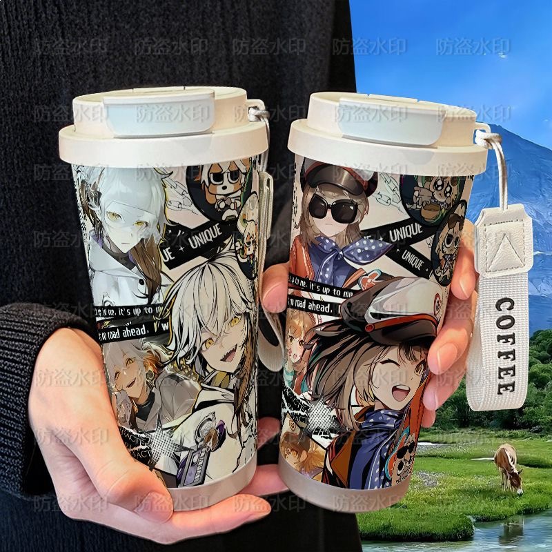 星锑兔毛手袋周边保温杯学生吸管大容量316不锈钢车载咖啡杯